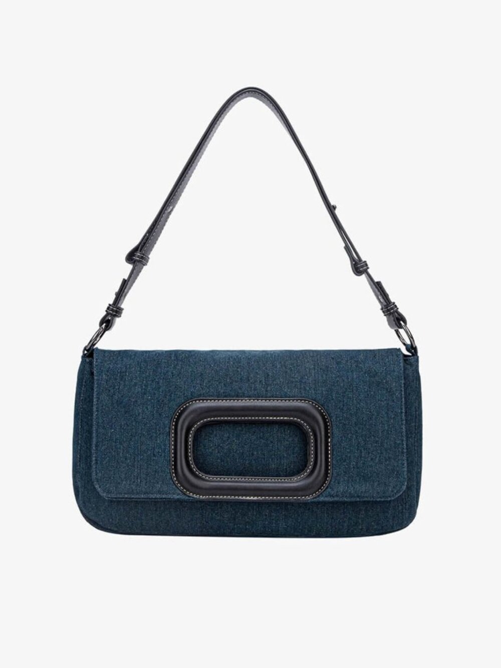 NEW HVISK Esme Denim Shoulder Bag - Y2K Retro Chic - Dark Blue Denim
